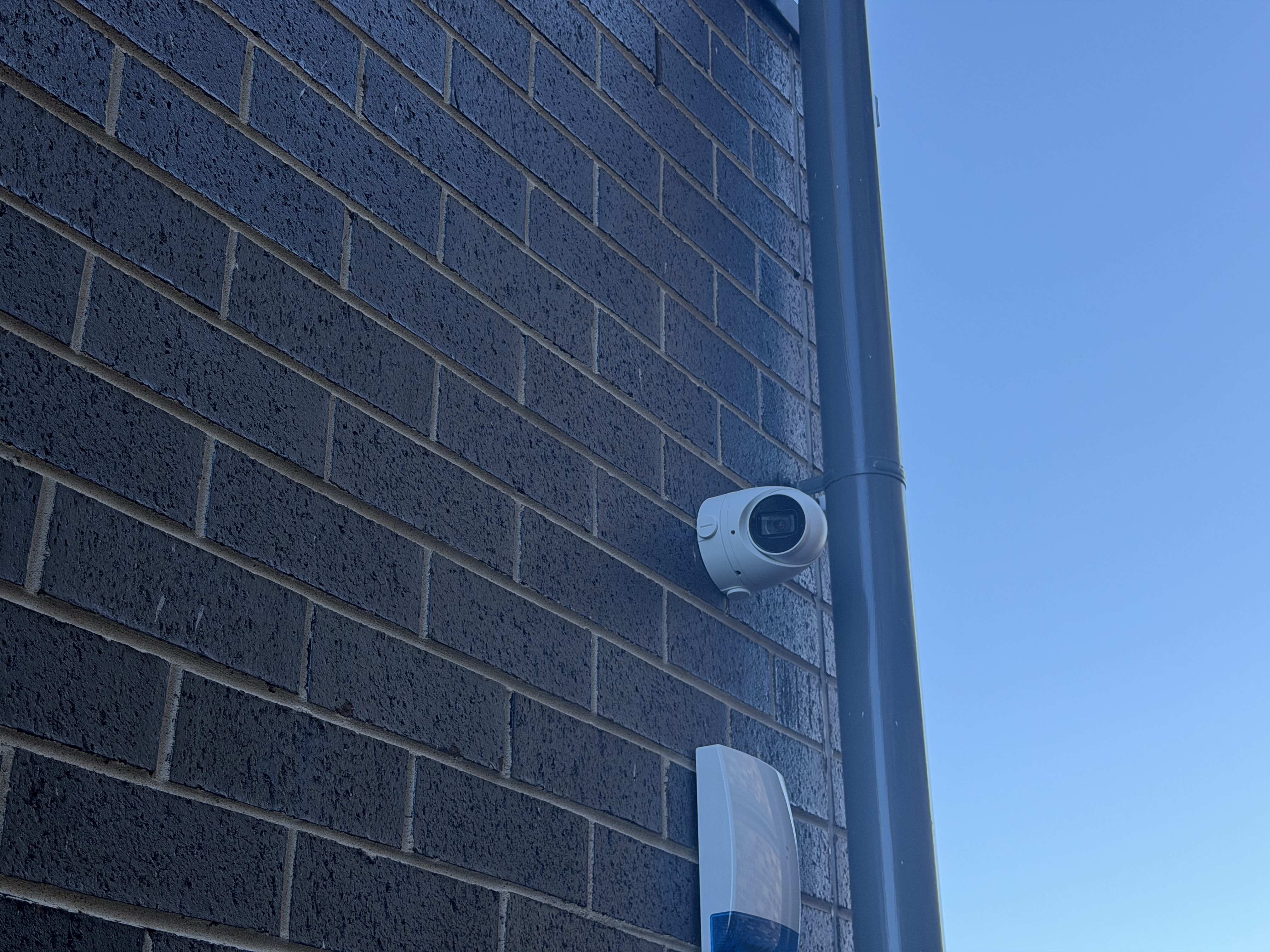 External wall mounted security camera