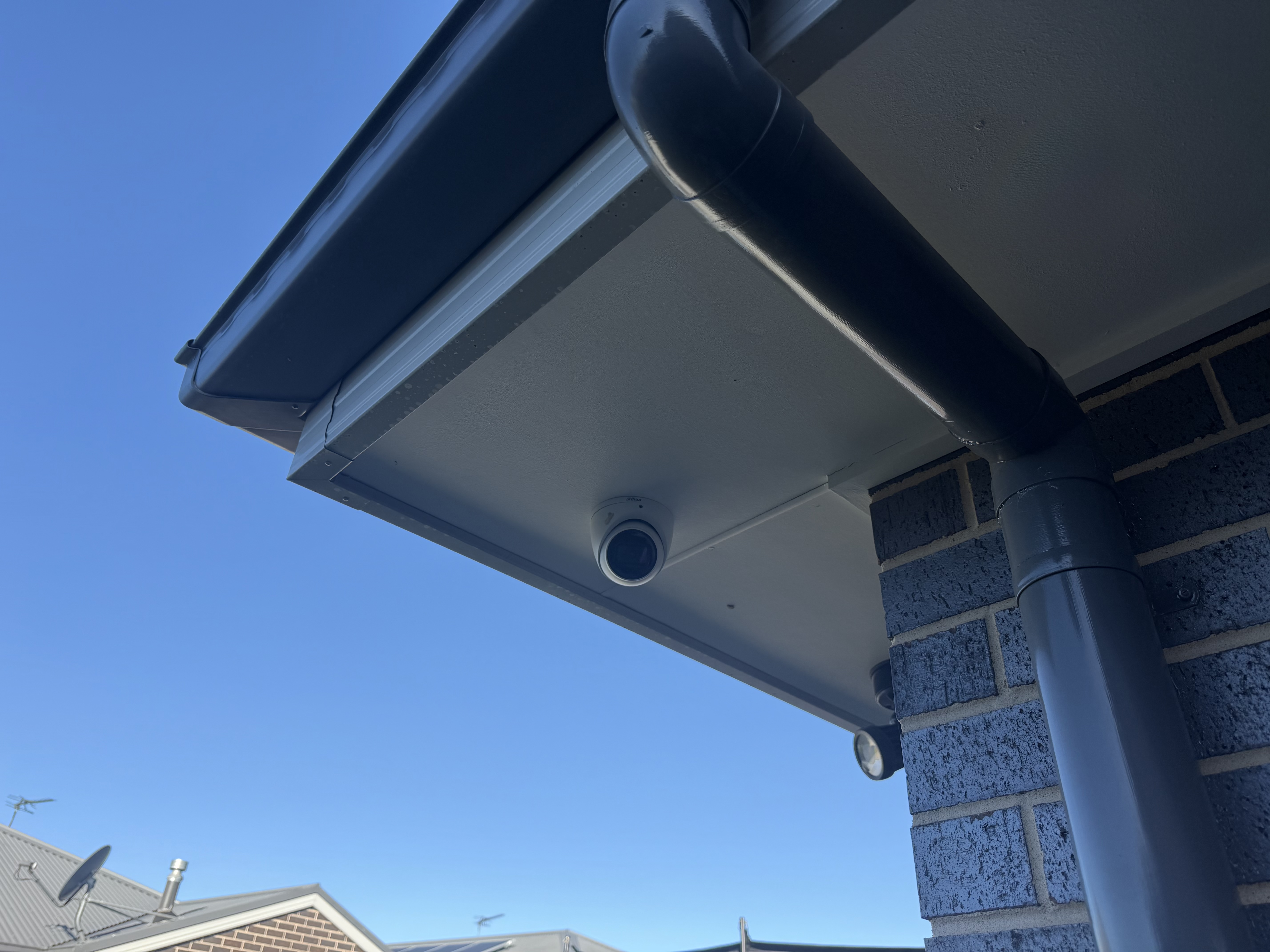 Eave Mounted Security Camera