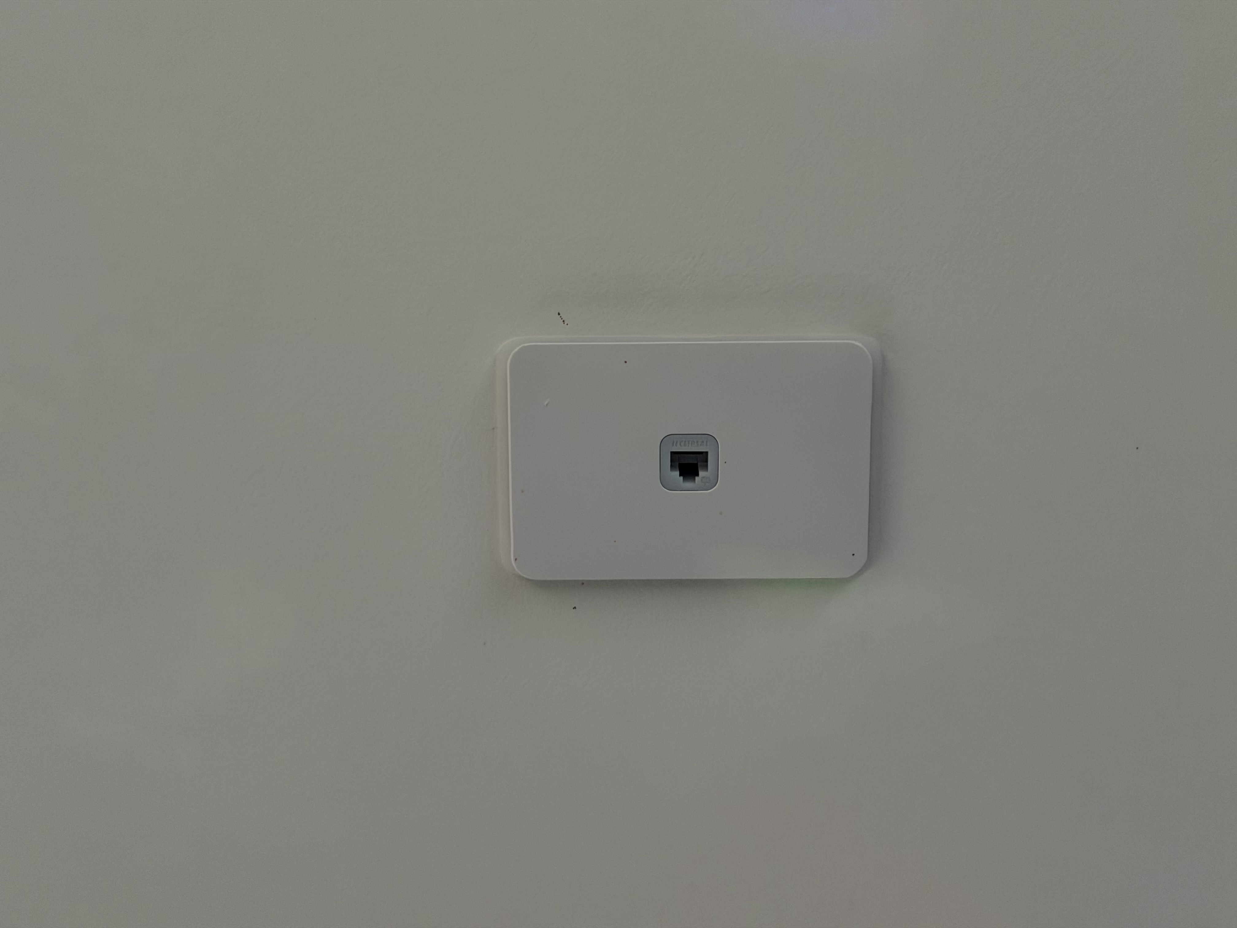 Structured cabling wall plate